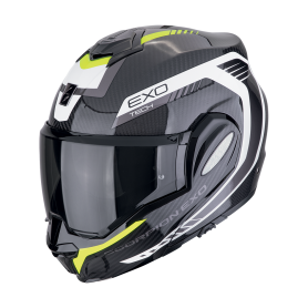 CASCO SCORPION EXO TECH EVO CARBON COSY NEGRO AMARILLO FLUO