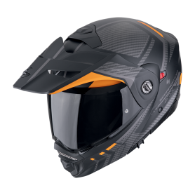 CASCO SCORPION ADX 2 LEWIS NEGRO MATE NARANJA