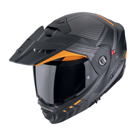 CASCO SCORPION ADX 2 LEWIS NEGRO MATE NARANJA