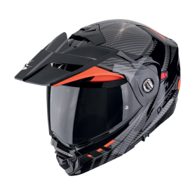 CASCO SCORPION ADX 2 LEWIS NEGRO ROJO