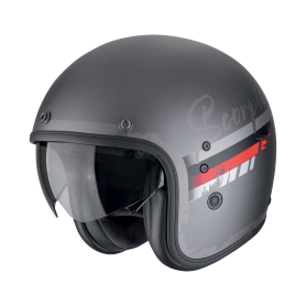CASCO SCORPION BELFAST EVO ADONIS PLATA MATE ROJO