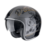 CASCO SCORPION BELFAST EVO DRIVE FAST PLATA NEGRO ORO