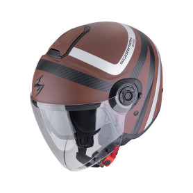 CASCO SCORPION EXO CITY II RIVA MARRON SILVER