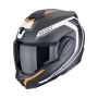 CASCO SCORPION EXO TECH EVO CARBON COSY NEGRO MATE NARANJA