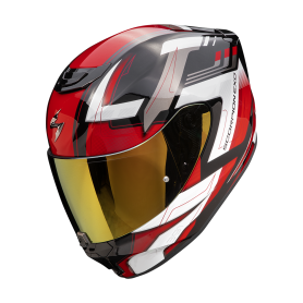 CASCO SCORPION EXO 391 CAPTOR NEGRO ROJO