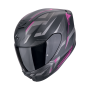 CASCO SCORPION EXO 391 AAXO NEGRO MATE ROSA