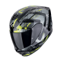 CASCO SCORPION EXO 391 CLUTTER NEGRO AMARILLO FLUO