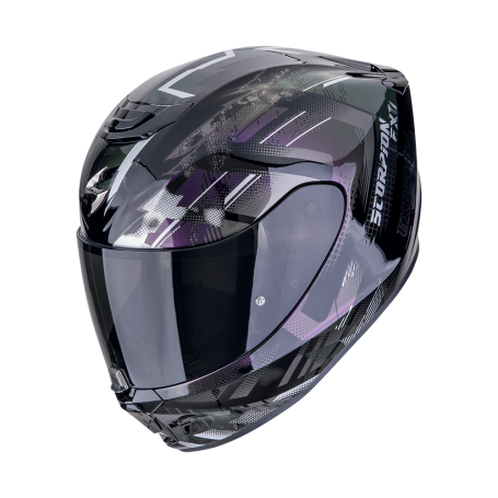 CASCO SCORPION EXO 391 CLUTTER NEGRO CAMALEONTE