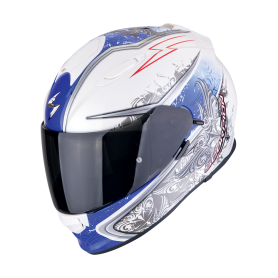 CASCO SCORPION EXO 491 RUN BLANCO AZUL