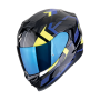 CASCO SCORPION EXO 520 EVO AIR SENSUS NEGRO AZUL AMARILLO NEON
