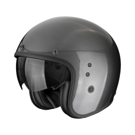 CASCO SCORPION BELFAST EVO SOLID GRIS METALIZADO