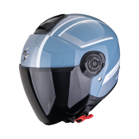 CASCO SCORPION EXO CITY II COSMOS AZUL PLATA