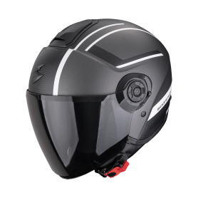 CASCO SCORPION EXO CITY II COSMOS PLATA MATE BLANCO