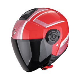 CASCO SCORPION EXO CITY II COSMOS ROJO PLATA