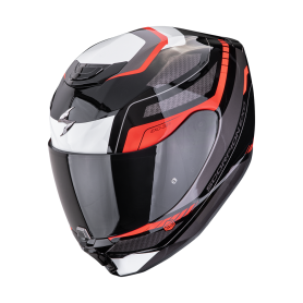 CASCO SCORPION EXO 391 LEO NEGRO ROJO