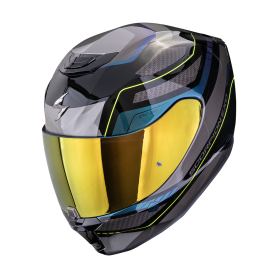 CASCO SCORPION EXO 391 LEO NEGRO AZUL