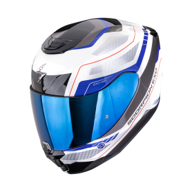 CASCO SCORPION EXO 391 LEO BLANCO AZUL