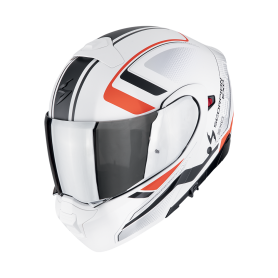 CASCO SCORPION EXO 930 EVO ARDENS BLANCO MATE NEGRO ROJO