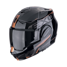 CASCO SCORPION EXO TECH EVO TRAVELLER NEGRO COBRE