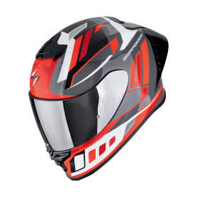 CASCO SCORPION EXO R1 EVO II AIR VITAL GRIS BLANCO ROJO