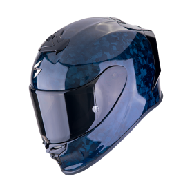 CASCO SCORPION EXO R1 EVO ONYX CARBON AIR SOLID AZUL