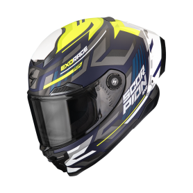 CASCO SCORPION EXO RACE AIR KOBRA AZUL AMARILLO NE? MATE