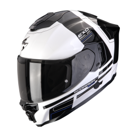 CASCO SCORPION EXO 1500 AIR DUAL BLANCO NEGRO AZUL