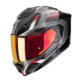 CASCO SCORPION EXO 1500 AIR SLEEK NEGRO ROJO