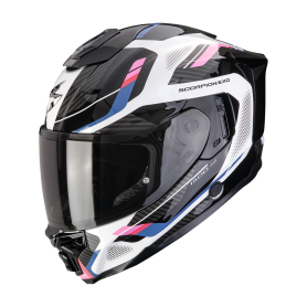 CASCO SCORPION EXO 1500 AIR SLEEK BLANCO NEGRO ROSA
