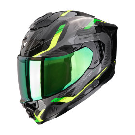 CASCO SCORPION EXO 1500 AIR SLEEK NEGRO VERDE