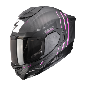 CASCO SCORPION EXO 1500 CARBON AIR ZITY NEGRO MATE ROSA