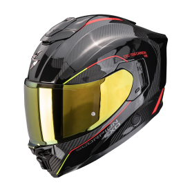 CASCO SCORPION EXO 1500 CARBON AIR MUNDI NEGRO ROJO AMARILLO