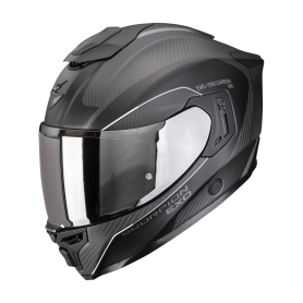 CASCO SCORPION EXO 1500 CARBON AIR MUNDI NEGRO MATE PLATA