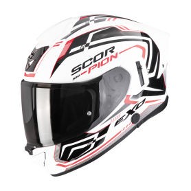 CASCO SCORPION EXO 530 AIR SLOPE BLANCO NEGRO ROJO