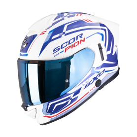 CASCO SCORPION EXO 530 AIR SLOPE BLANCO AZUL ROJO