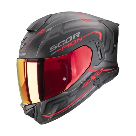 CASCO SCORPION EXO 530 AIR SLOPE NEGRO MATE ROJO