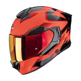 CASCO SCORPION EXO 530 AIR CLIP ROJO NEGRO