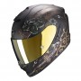 CASCO SCORPION EXO 1400 AIR TOA NEGRO MATE CON ORO
