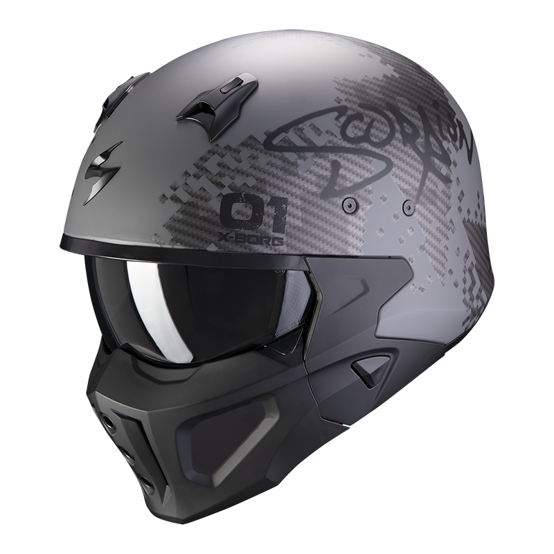 casco gris mate